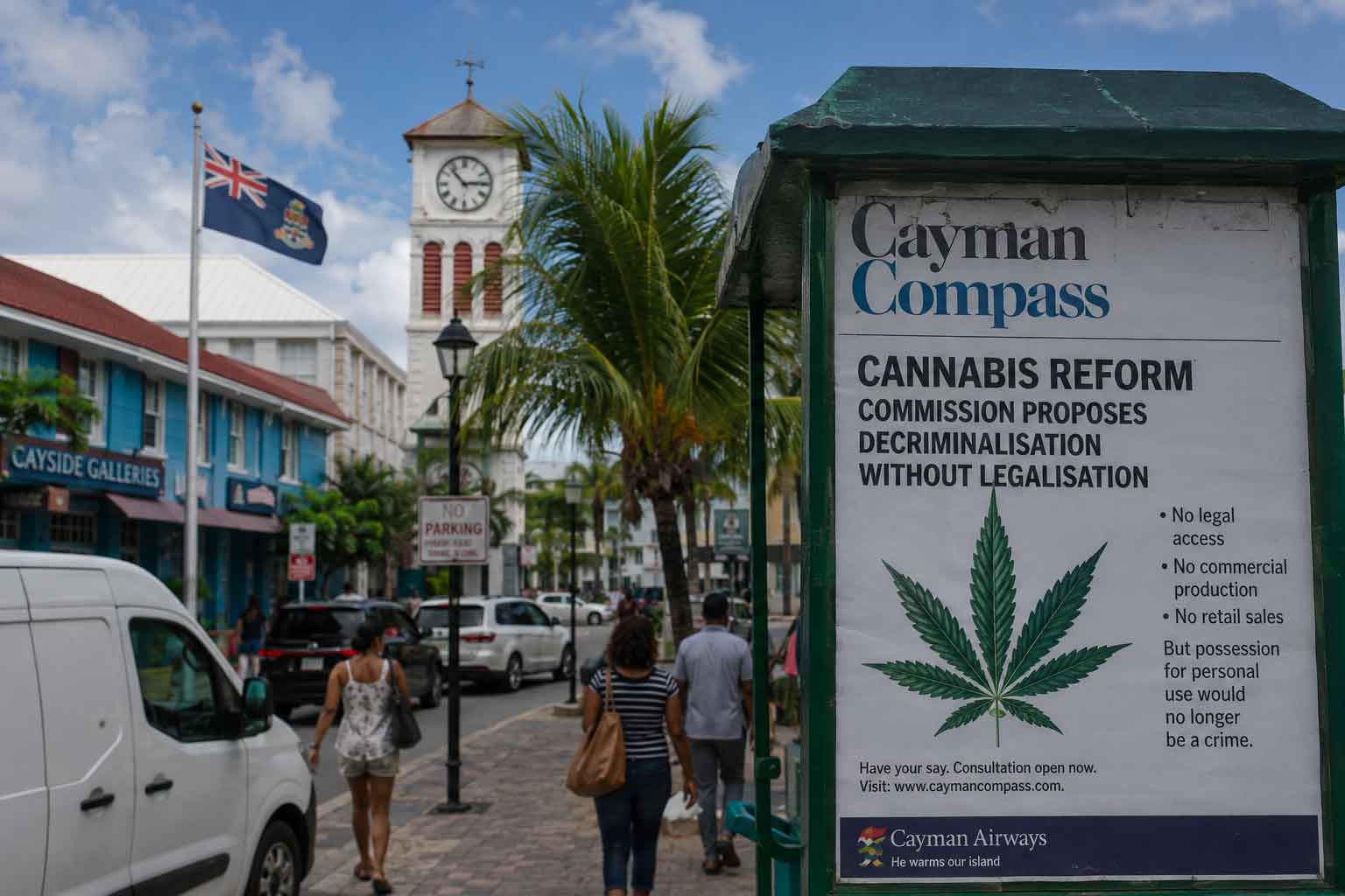 Îles Caïmans : vers une dépénalisation du cannabis sans légalisation