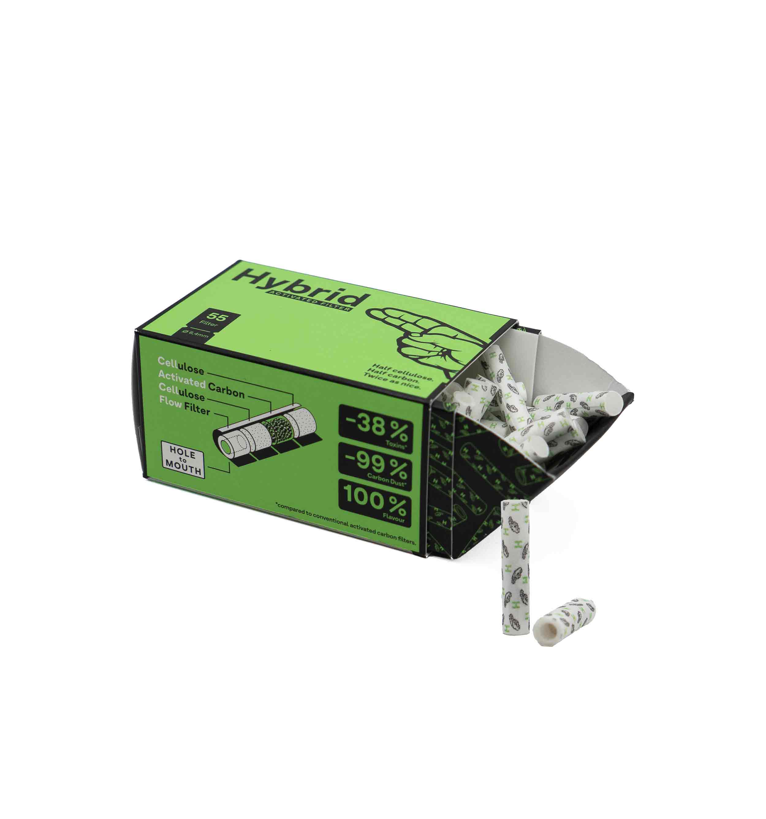 FILTRE CHARBON ACTIF HYBRID 6.4MM