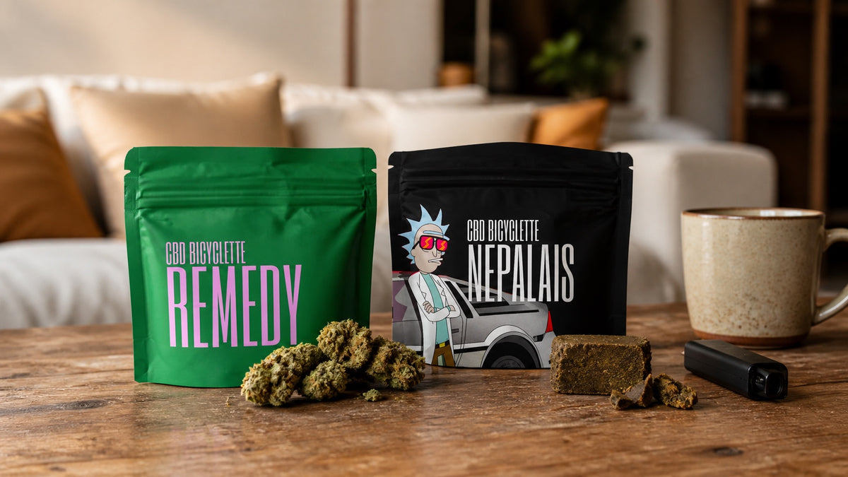 Remedy CBG et Népalais 0% THC en situation détente