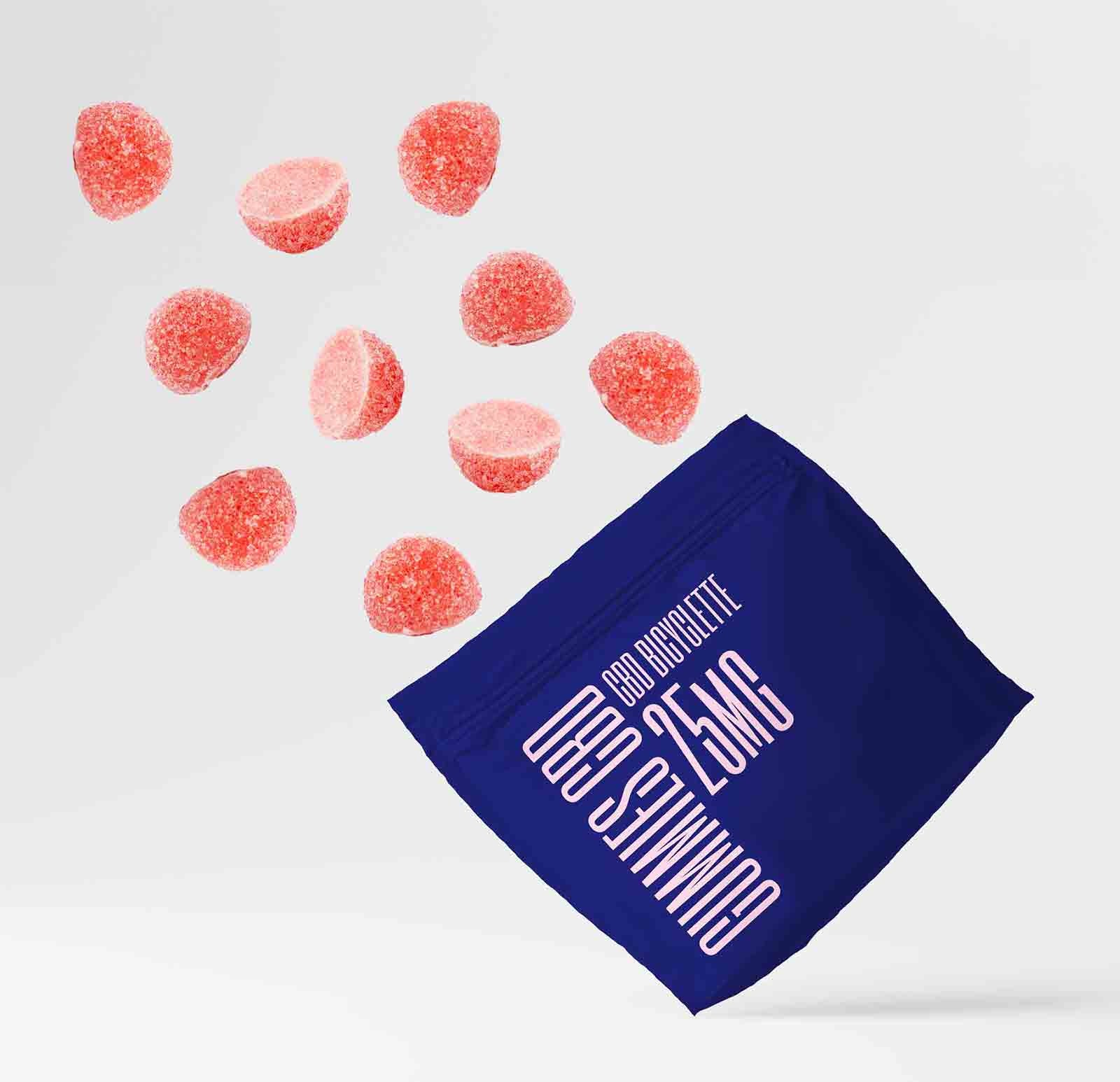 🎁 GUMMIES CBD 25MG FRAMBOISE (100% off)